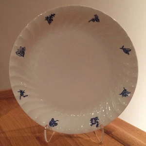 Fina China Japan Classic Herb 12" Round Porcelain Scalloped Chop Plate - EUC - Picture 1 of 7