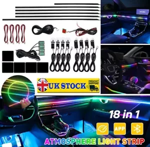 18 In 1 Car Interior Full LED Symphony Dreamflow Multicolour Ambient Light - Picture 1 of 10