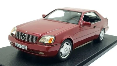 Cult 1/18 Scale Resin CML079-3 - 1992 Mercedes-Benz 600SEC C140 - Met. Red - Image 1 of 4