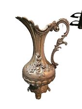 Vintage Italian Brass pitcher Ornate Estate