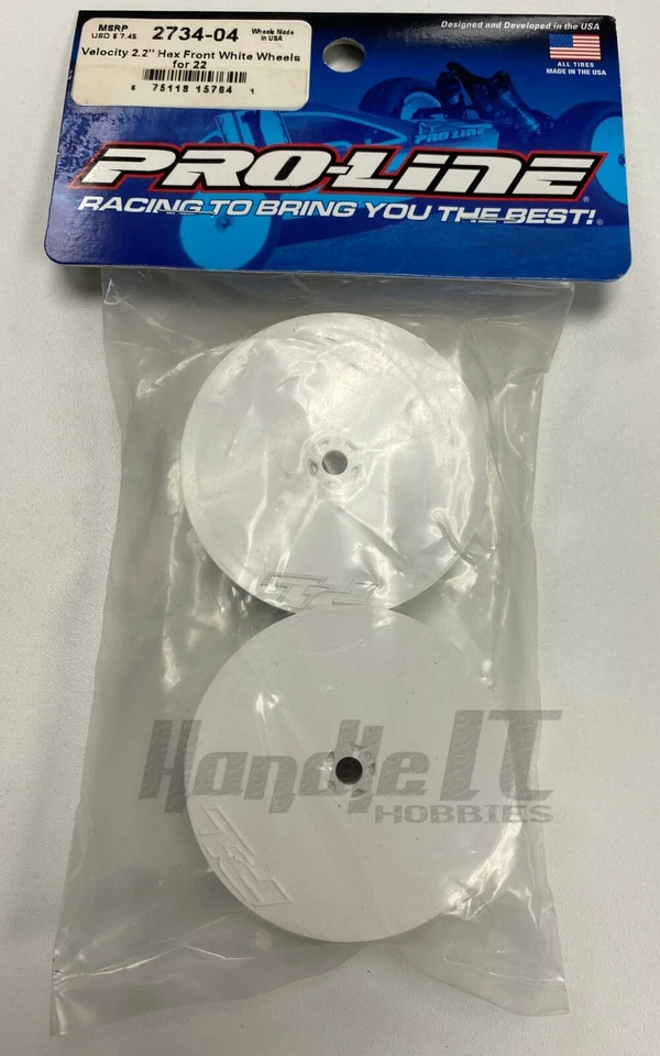 ¡NUEVO! RUEDAS PRO-LINE DELANTERAS 2X2 2.2" VELOCIDAD TLR 22 BLANCAS. PARTE#2734-04 Foto 1 de 1