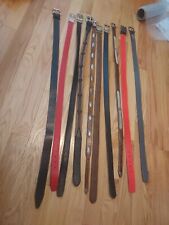 Men's Belts -Size 38 & 40 -Lot of 10 Leather -Some Hand-Tooled -From Estate