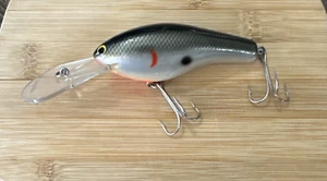 Vtg Bagleys DB3 Magnum Silver Black Fishing Lure Crankbait 5" Lg Plastic Bill - Picture 1 of 18