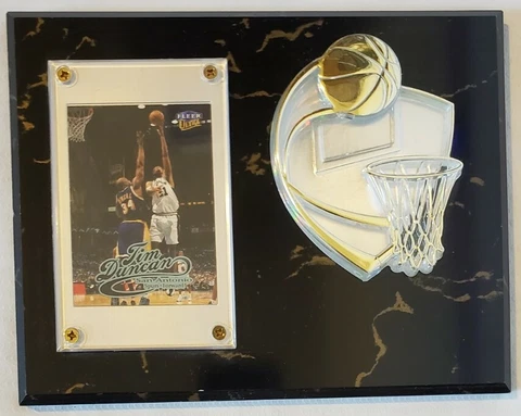 NBA San Antonio Spurs Tim Duncan Basketball Card Plaque 9"X7" Cover