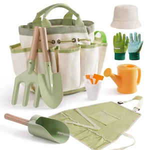 Robud Kids Gardening Tools Set 12 PCS Toddler Gardening Outdoor Toys Gift for 3+ - Picture 1 of 9