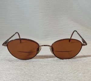 Vtg Marco Brown Wire Rim Sunglasses Opal Tortoiseshell Bifocal Rx 135mm - Picture 1 of 11