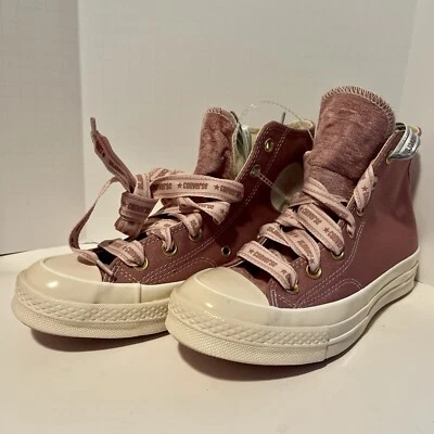 Converse Chuck 70 High Ribbon Laces Sneakers W 6.5 M 4.5 Dusty Pink A07977C - Image 1 of 4