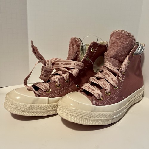 Sneakers Converse Chuck 70 con lacci a nastro alto W 6 5 M 4 5 rosa polvere A07977C