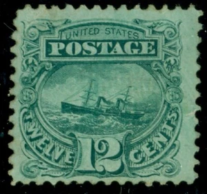 US #117, 12¢ green, S.S. "Adriatic", part og, Miller certificate, Scott $1,850. - Picture 1 of 1