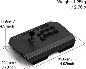 Qanba N3 Drone 2 Wired Joystick for PlayStation 5/4 and PC Black - Picture 1 of 4