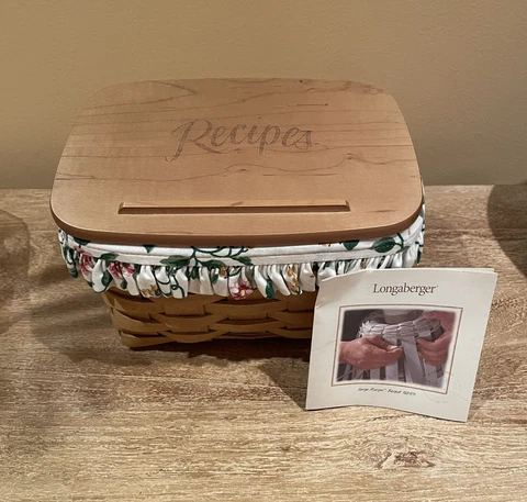 Longaberger Large Recipe Basket Cover