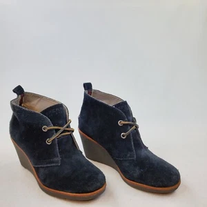 Sperry Top-Sider Keilabsatz Stiefel Bootie HARLOW Damengröße 6 M Keilabsatz schwarz Wildleder - Bild 1 von 13