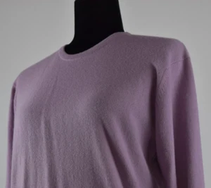 New Ballantyne Sz 5 Cashmere Bernadette Knit Lilac Lavender Sweater Scotland M/L - Picture 1 of 14