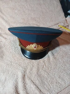 Sombrero Visera Desfile Ruso Oficial Soviético Gorra Insignia Uniforme Militar Talla 56 URSS - Imagen 1 de 12