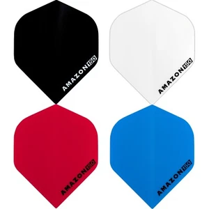 Amazon 150 Super Tough Dart Flights Standard 5 Sets Plain Solid Colours Thick - Picture 1 of 6