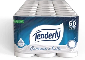 Tenderly Carezza di Latte Carta Igienica 2 Veli 60 Rotoli con Fibre Naturali - Afbeelding 1 van 7