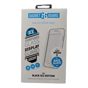 i4. Gadget Guard Black Ice for Apple iPhone X - Clear / Back Glass ONLY - Picture 1 of 2