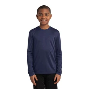 Sport-Tek YST350LS Youth Long Sleeve Performance Moisture Wicking Gym T-Shirt - Picture 1 of 26
