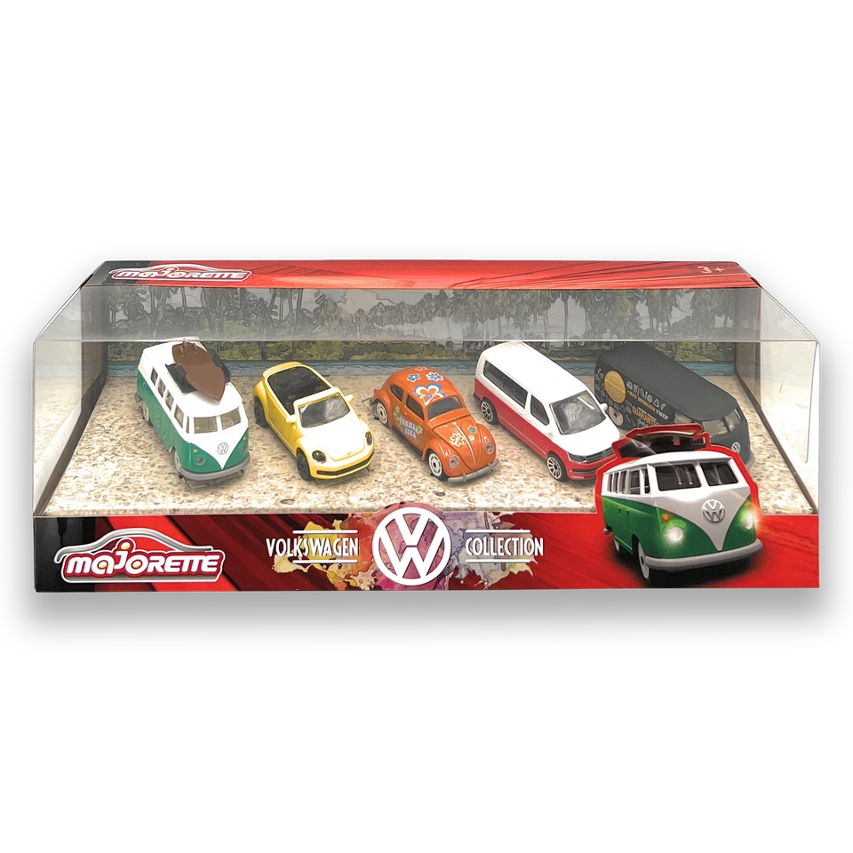 Majorette Volkswagen Originals 5er-Geschenkset Autos Spielzeugautos Kinderautos