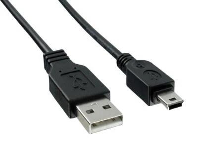 USB 2.0 Type A Plug to Mini USB Type B Plug Cable Sync & Charge Lead 56cm 22" AJ - Image 1 of 2
