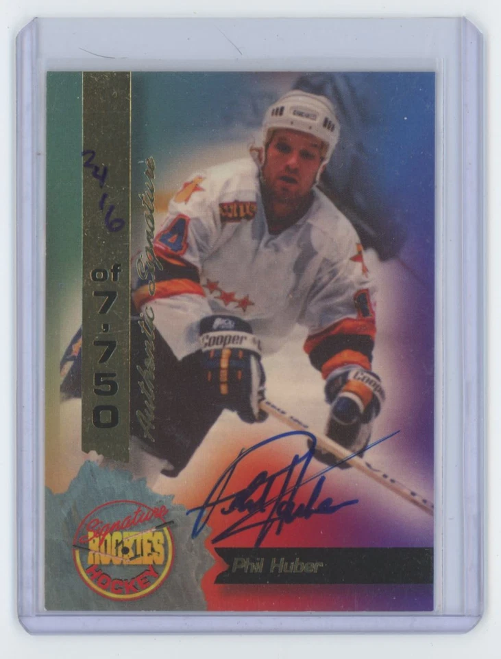 1994-95 Signature Rookies Phil Huber Rookie Auto Hockey Cards 2416/7750 #38 - Image 1 of 2