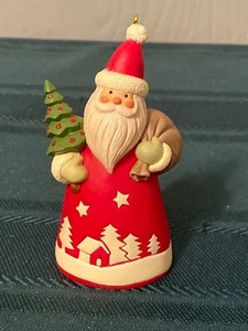 Hallmark Keepsake Christmas Ornament 2006 ST. NICK Santa Claus Holding Tree 3” - Picture 1 of 5