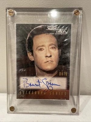 STAR TREK The Next Generation 1999 Season Seven BRENT SPINER Autograph Card A3 - Image 1 of 4