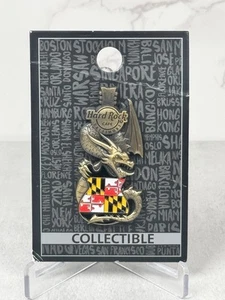 Hard Rock Cafe Pin: Baltimore 3D Flag Dragon Guitar - Picture 1 of 1