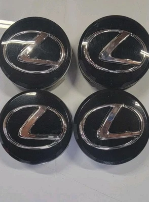 4- LEXUS Genuine WHEEL CENTER CAP OEM FACTORY BLACK  42603-53110 - Image 1 of 3
