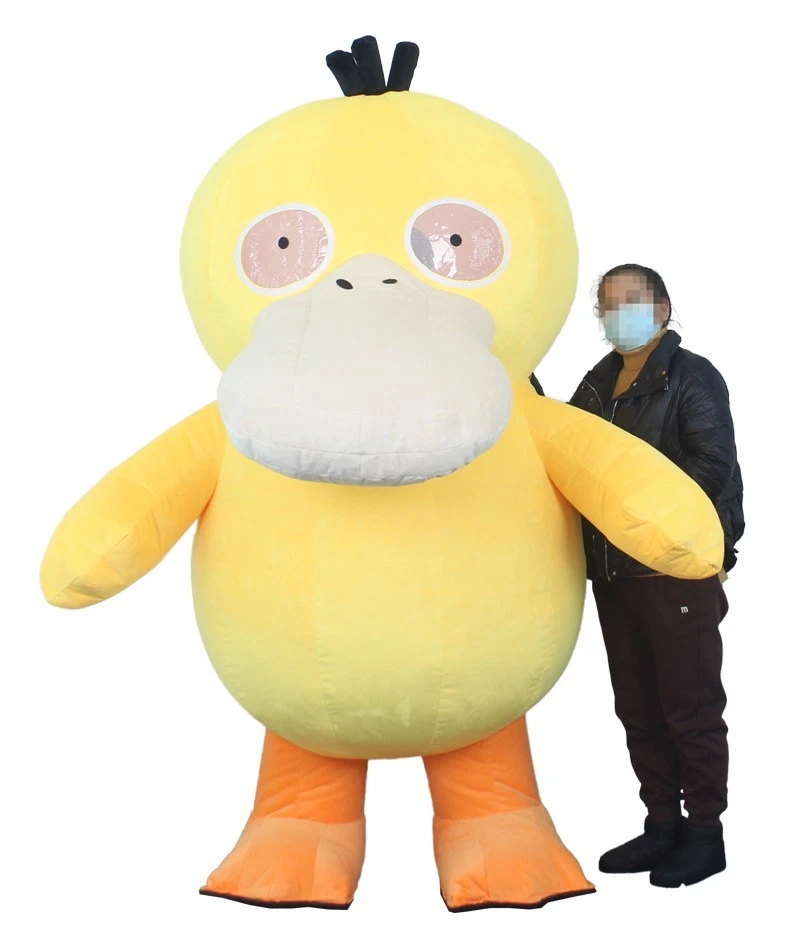 Disfraz Inflable PSYDUCK Mascota Peluche Mono Halloween Juegos con disfraces Fiesta Traje Foto 1 de 4