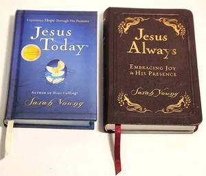 Lot of 2 Sarah Young Books Jesus Today & Jesus Always - Picture 1 of 10