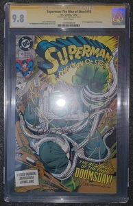 DC SuperMan Man Of Steel #18 1st DoomsDay CGC SS 9.8 Signed Louise Simonson - Picture 1 of 1