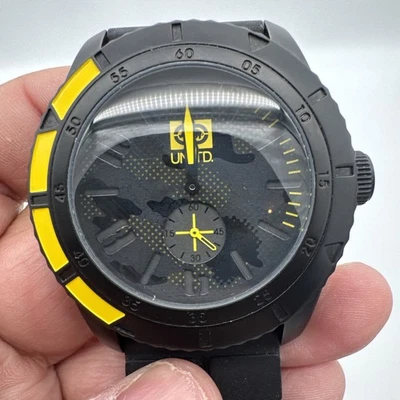 UNLTD By Marc Ecko Black Rubber E13541G1 Watch Dead Movement For Parts - image 1 of 4