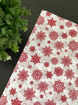 SNOWFLAKE SILHOUETTE Design Tissue Paper Sheets Choose Size & Package Amount - Image 1 of 4