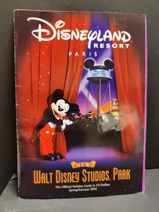Disneyland Paris 2002 Official Holiday Guide Booklet Spring/Summer - English 12x8 - Bild 1 von 9