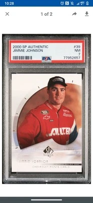 2000 SP Authentic Jimmie Johnson Rookie 39 PSA - Image 1 of 2
