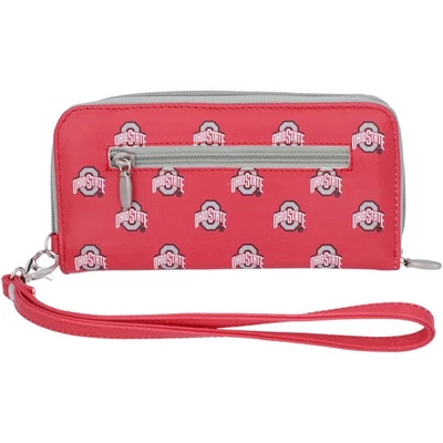 Women's Ohio State Buckeyes Zip-Around Wristlet Wallet - Image 1 of 3