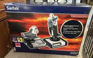 Saitek X52 Flight Control System USB stick and throttle set PS28 PC - Picture 1 of 10