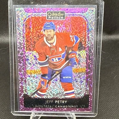 2021-22 O-Pee-Chee Platinum Hockey Violet Pixels #53 Jeff Petry /299 - Image 1 of 2