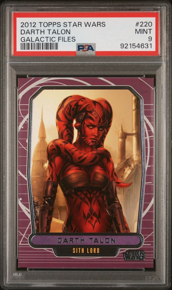 2012 Topps Star Wars Galactic Files Darth Talon #220 PSA 9 Old Republic RC - Imagem 1 de 1