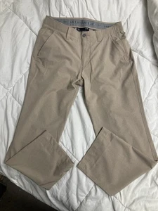 Under Armour The Showdown Pantalone Golf Uomo 34x30 Beige Elasticizzato Performance Ventilato - Foto 1 di 7