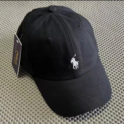 Polo Ralph Lauren Cotton Chino Ball Cap buckled strap Adjustable Curved Brim - Image 1 of 4