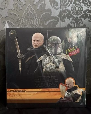 Star Wars Hot Toys Mandalorian Boba Fett Deluxe Twin Pack Brand New Sealed - Image 1 of 2