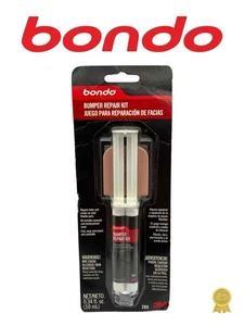 New Bondo BUMPER REPAIR KIT 280 3M Repairs Holes and Cracks 0.34 oz - Picture 1 of 3