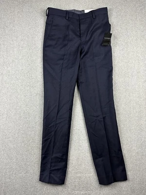 Lauren Ralph Lauren Pantalones Niños 12R Azul Marino Mezcla de Lana Vestido Traje Pantalón Elástico Foto 1 de 4