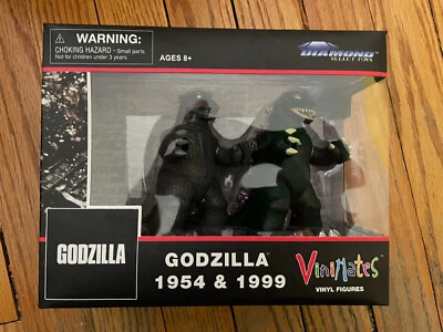 Figura Vinilo Vinimates 1954 Godzilla y 1999 Godzilla Paquete de 2 Nuevas en Caja Foto 1 de 2