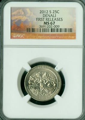 2012 S DENALI PARKS QUARTER NGC MS67 FR PQ 2ND FINEST REGISTRY * - Image 1 of 2