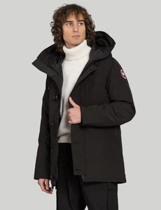 Men's CANADA GOOSE Chateau Parka Down Puffer Jacket Black Size Tag XS fits XS/S - Picture 1 of 18