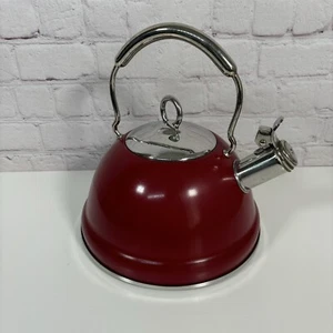 Tetera Calidad Whistling Rojo Oscuro Calidad Profesional 2,7 QT 2,5 L - Imagen 1 de 8