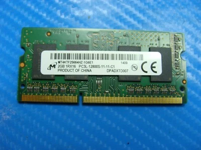 Dell Inspiron 15-5547 15.6" OEM 2GB 1Rx16 SO-DIMM Memory RAM MT4KTF25664HZ-1G6E1 - Image 1 of 2